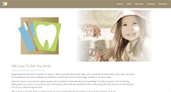Desktop Screenshot of kingsburgfamilydental.com